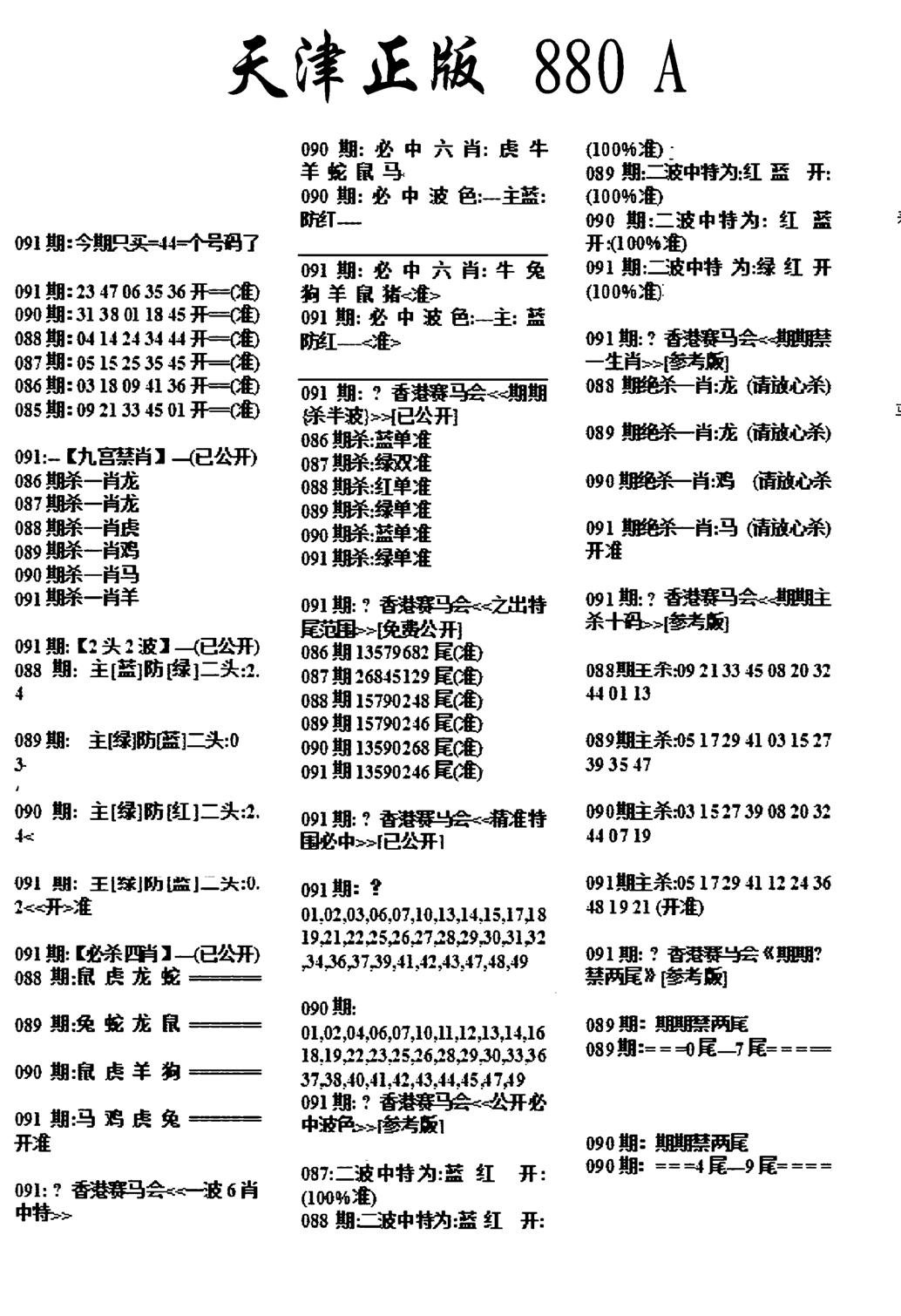 天津正版880A-91