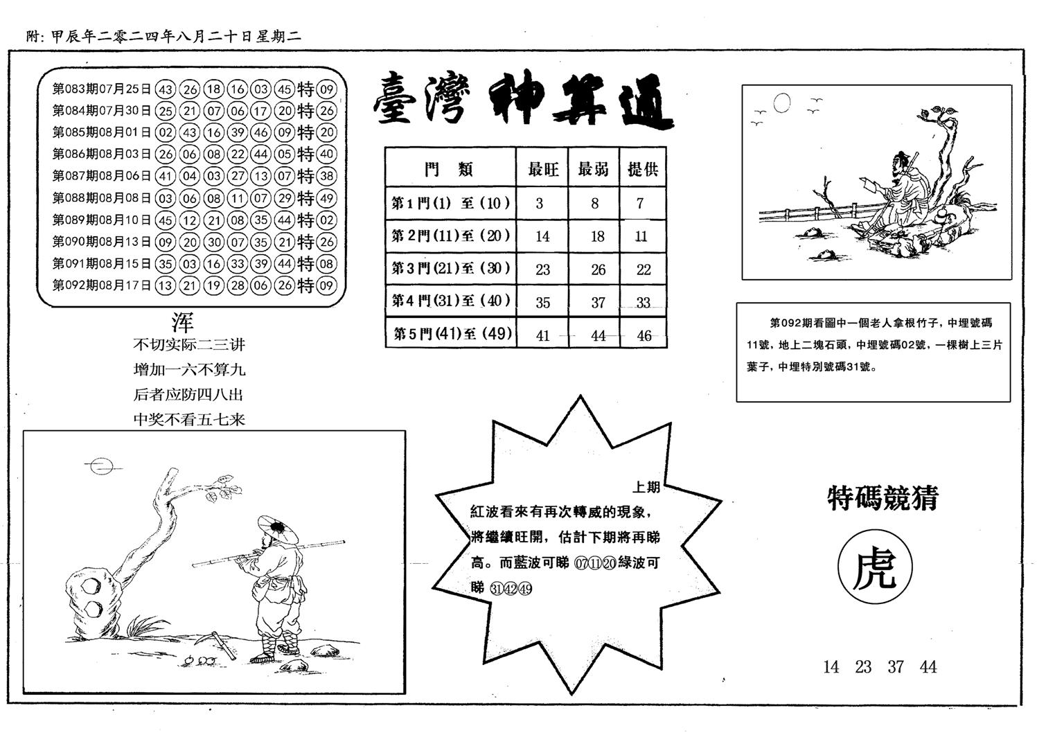 新潮汕台湾神算-93