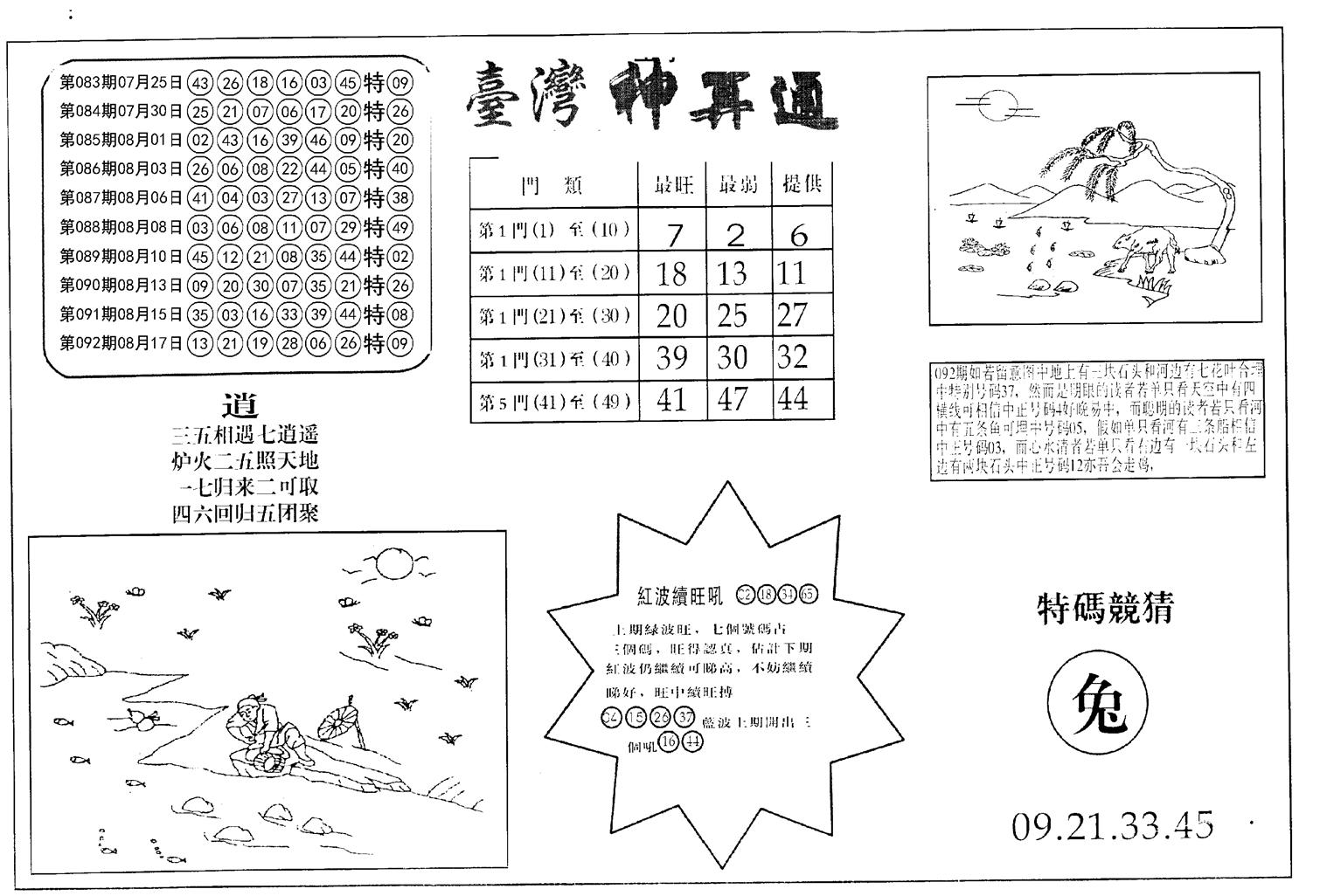 老潮汕台湾神算-93