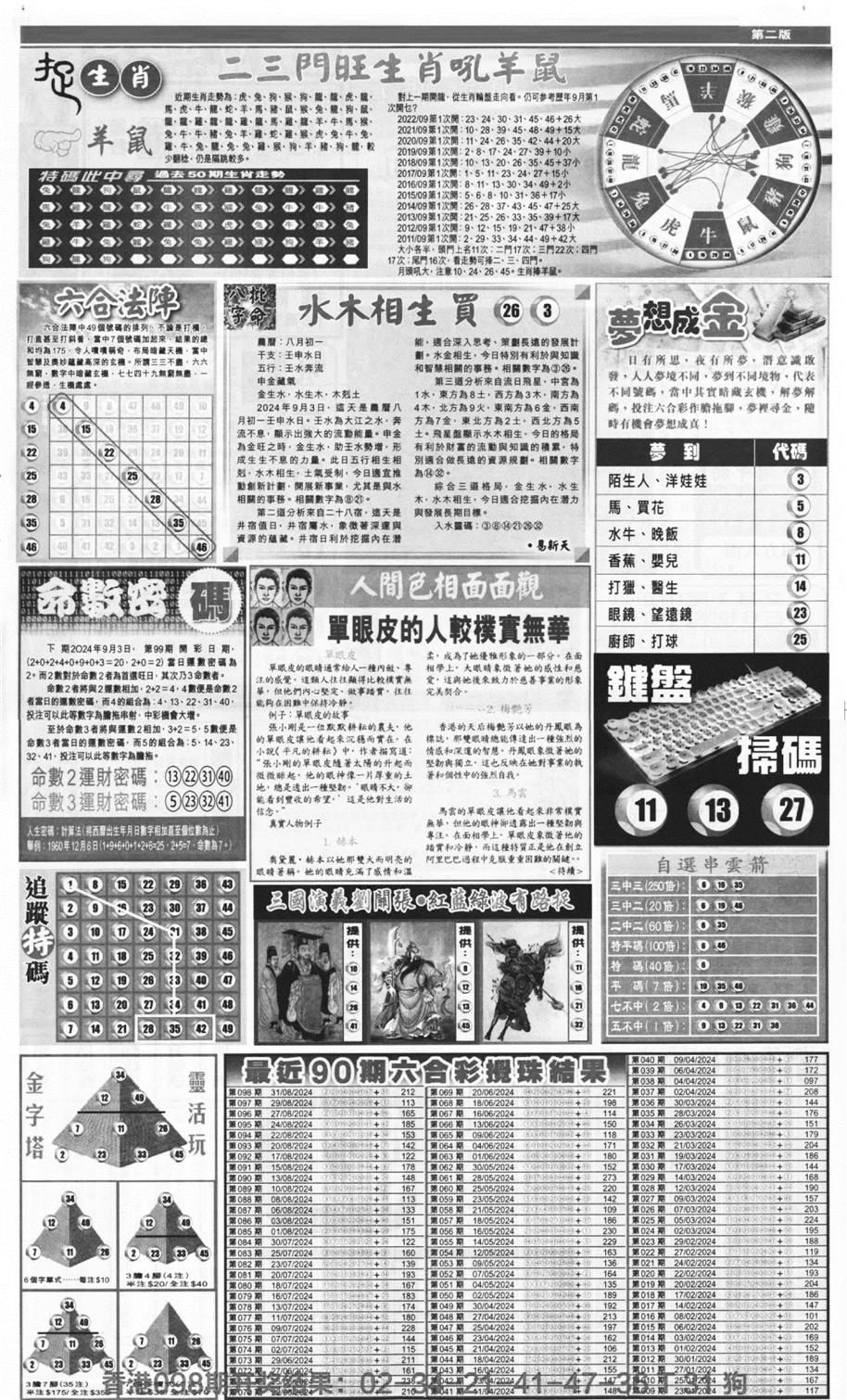 新报跑狗B(背面)-99