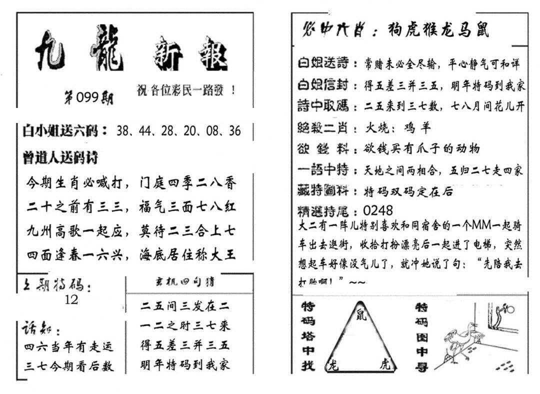 九龙新报(生肖版)-99