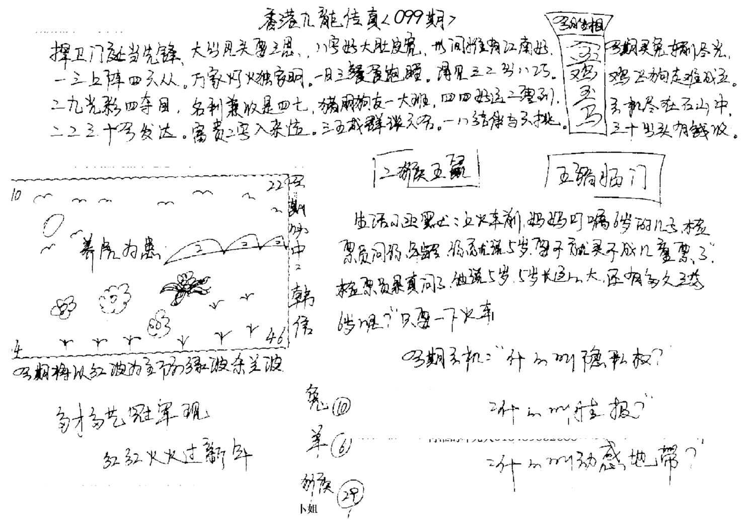 正版手写九龙-99