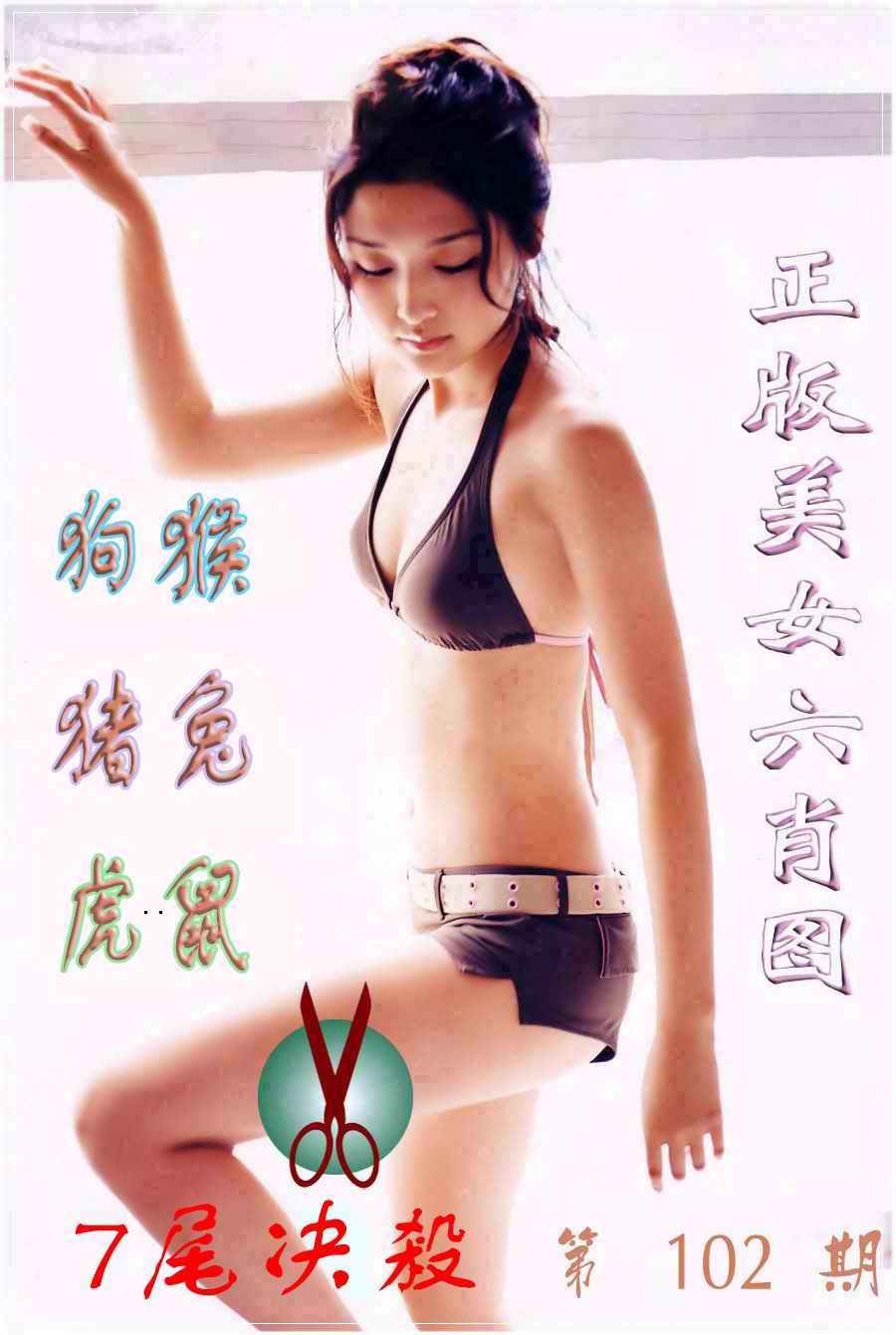 美女六肖图B-102