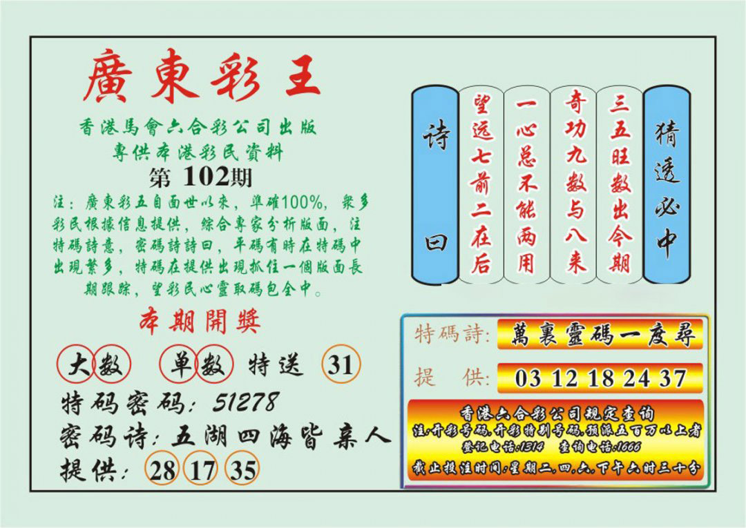 广东彩王-102