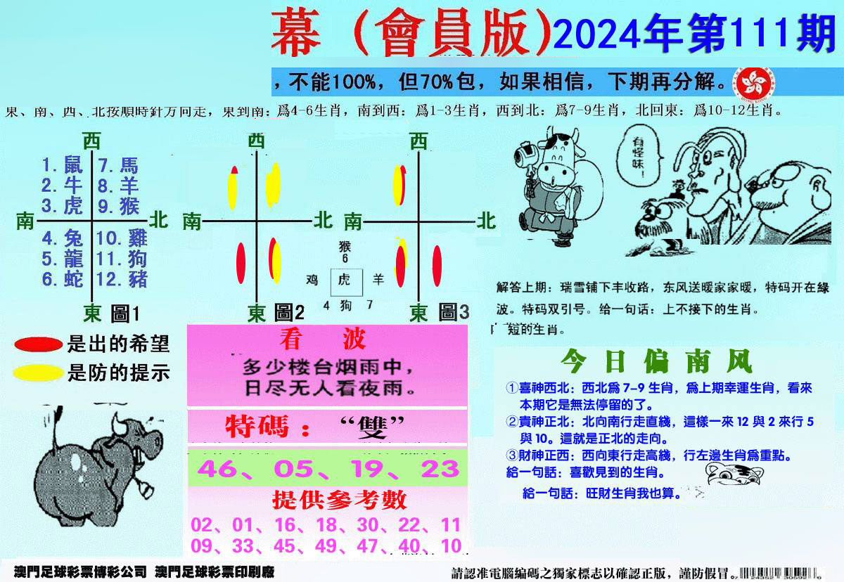 另版海狮特码内幕报-111