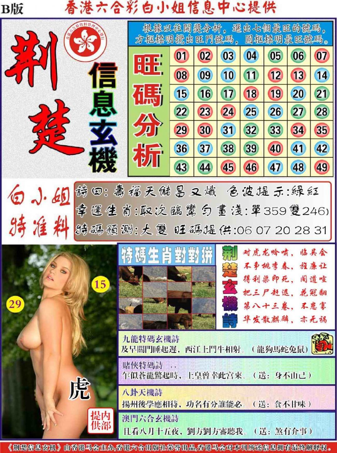 荆楚信息玄机B-118