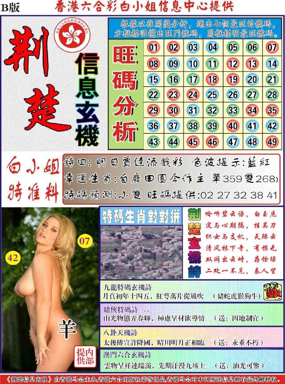 荆楚信息玄机B-123