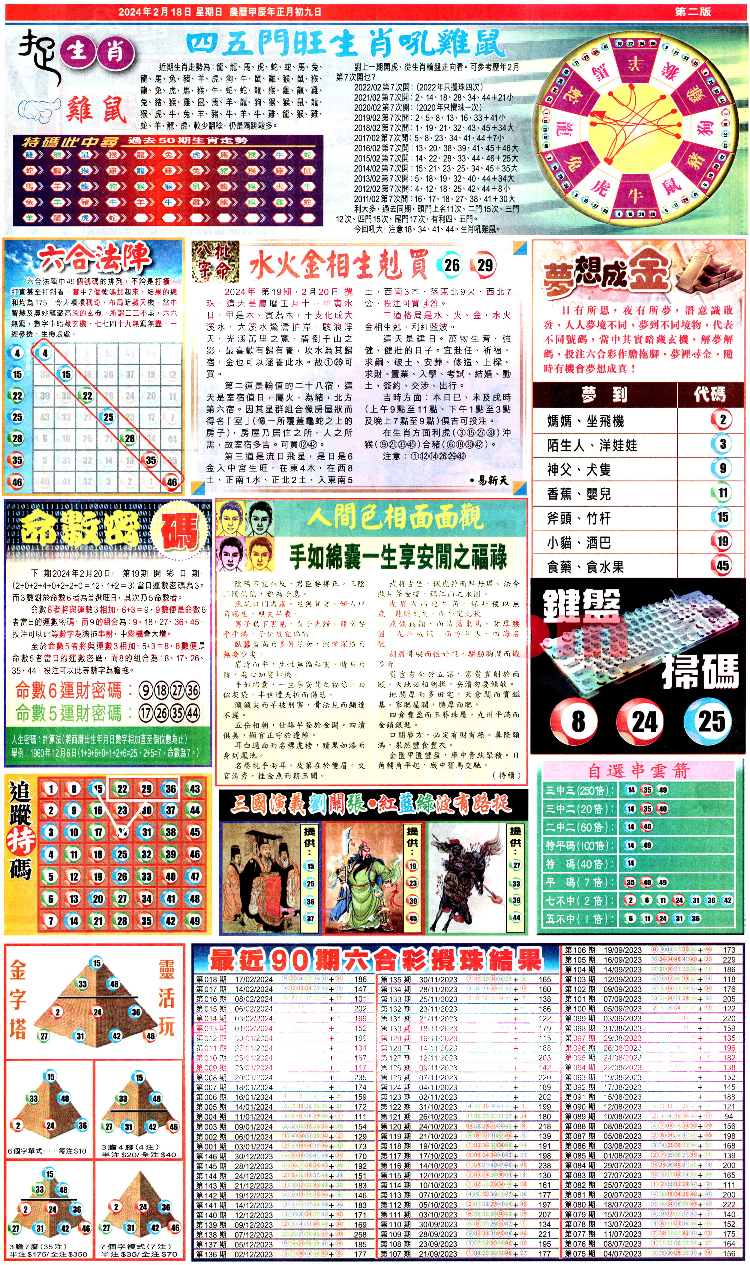 新报跑狗B-19