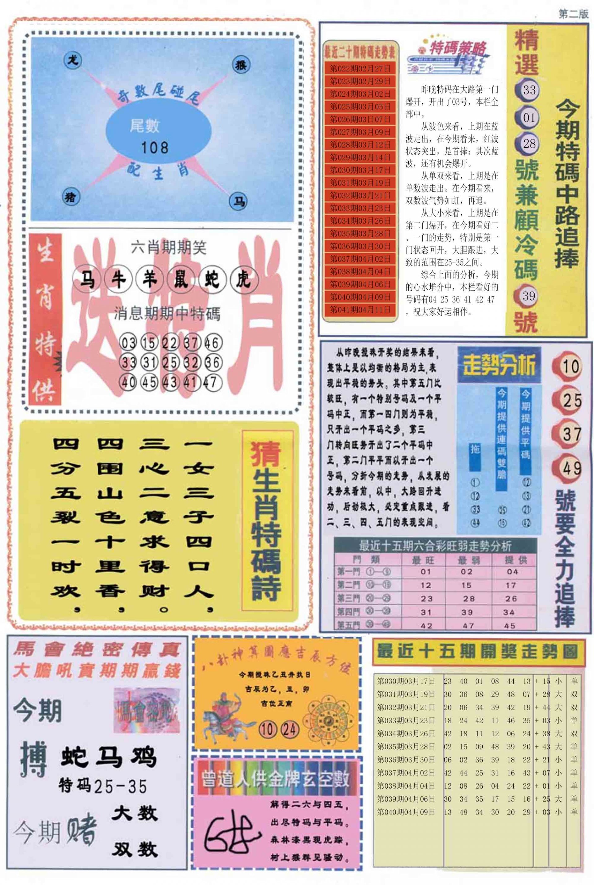 曾道人内幕消息B-41