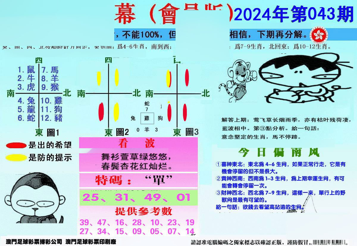 另版海狮特码内幕报-43