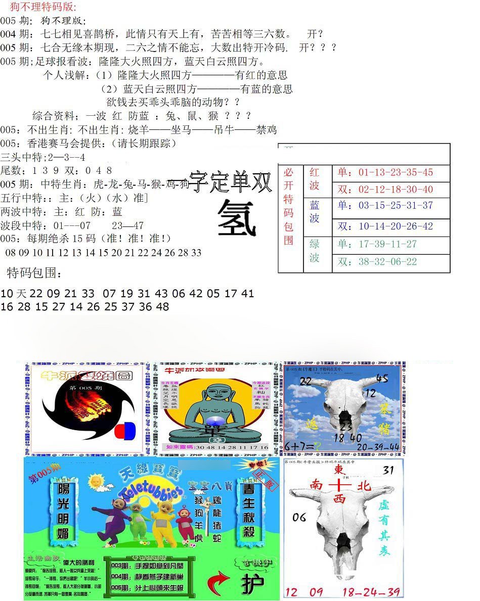 狗不理特码报-5