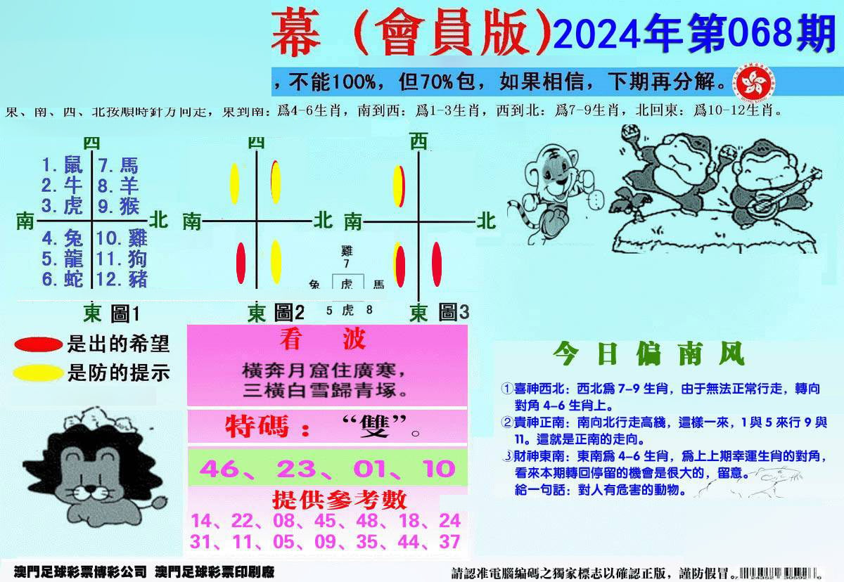 另版海狮特码内幕报-68