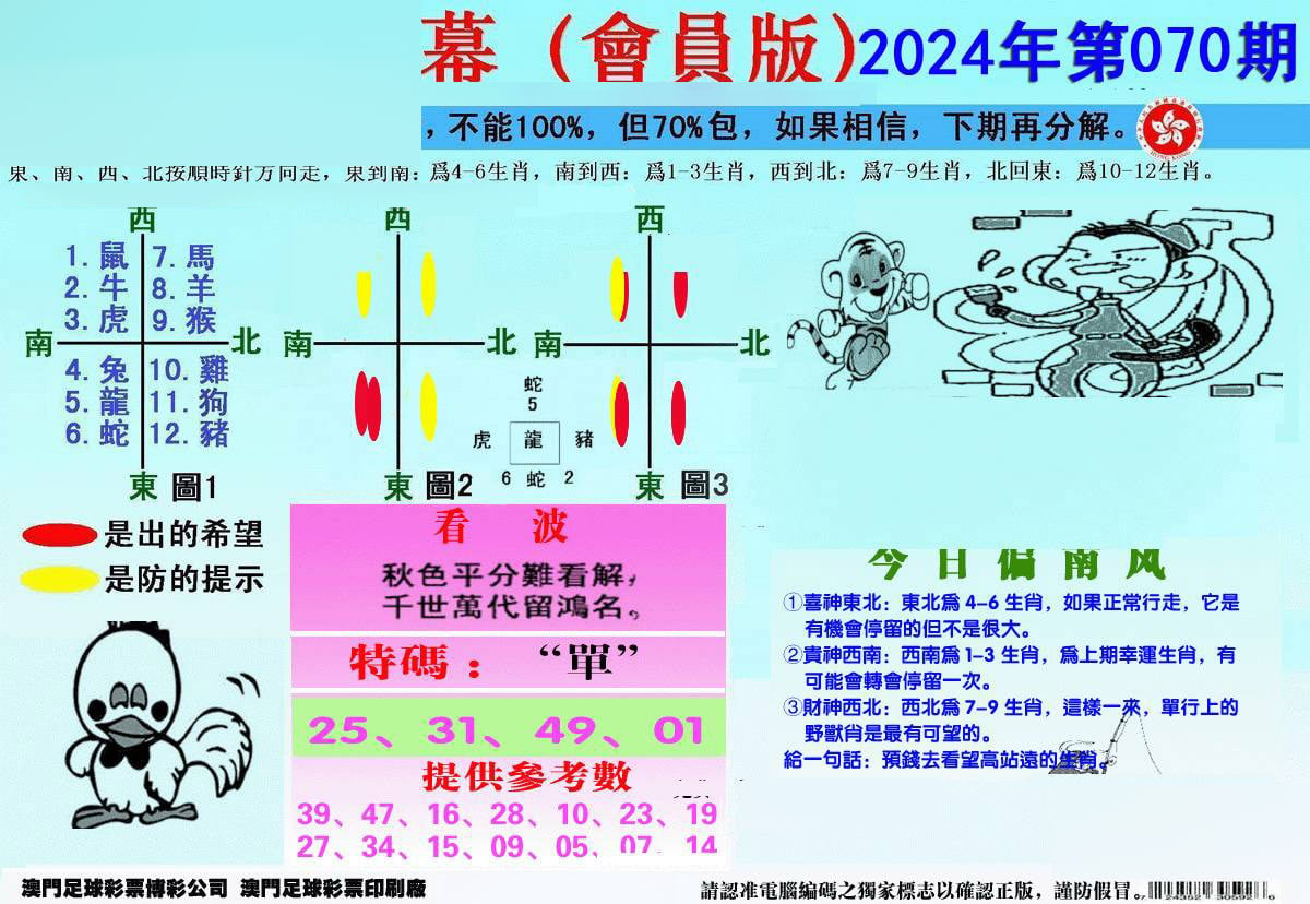 另版海狮特码内幕报-70