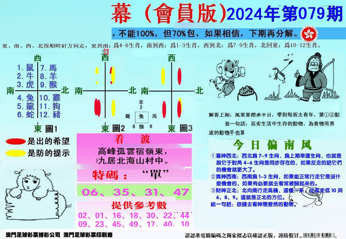 另版海狮特码内幕报-79