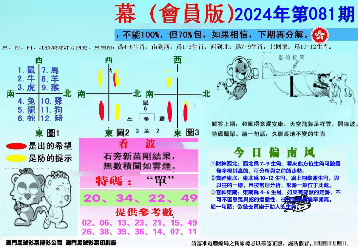 另版海狮特码内幕报-81