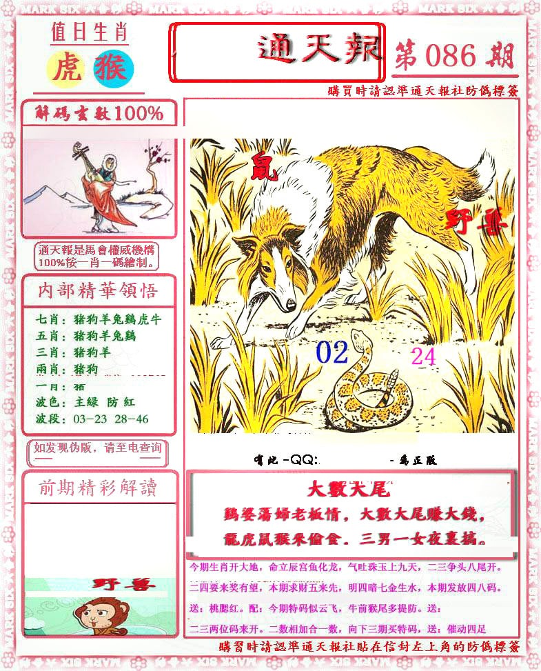 南方农村报-彩票与漫画版-86