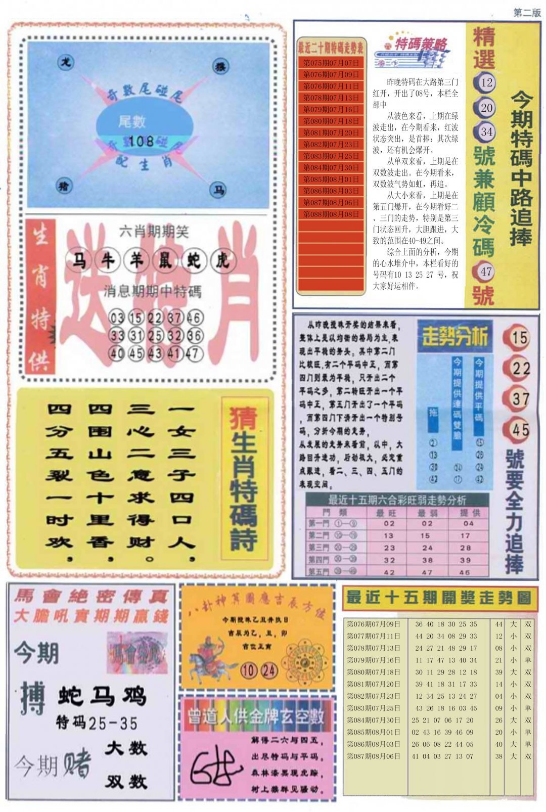 曾道人内幕消息B-88