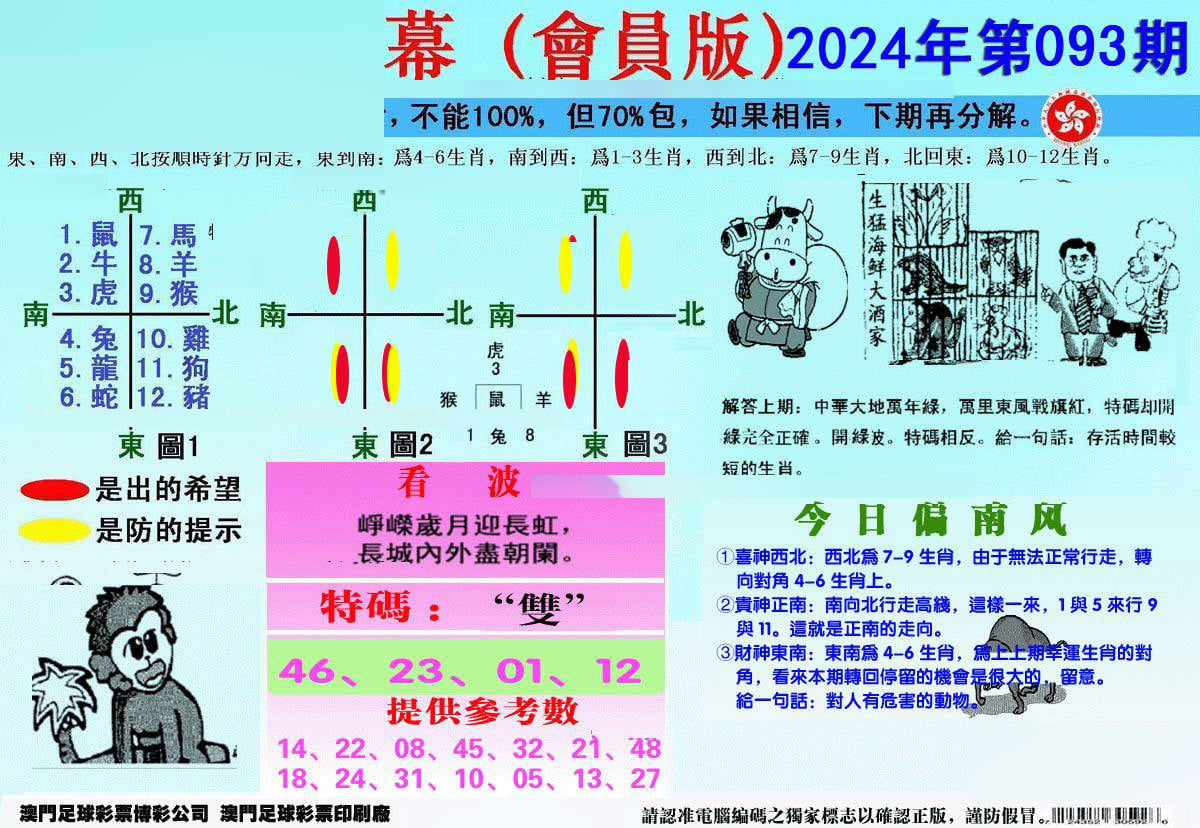 另版海狮特码内幕报-93