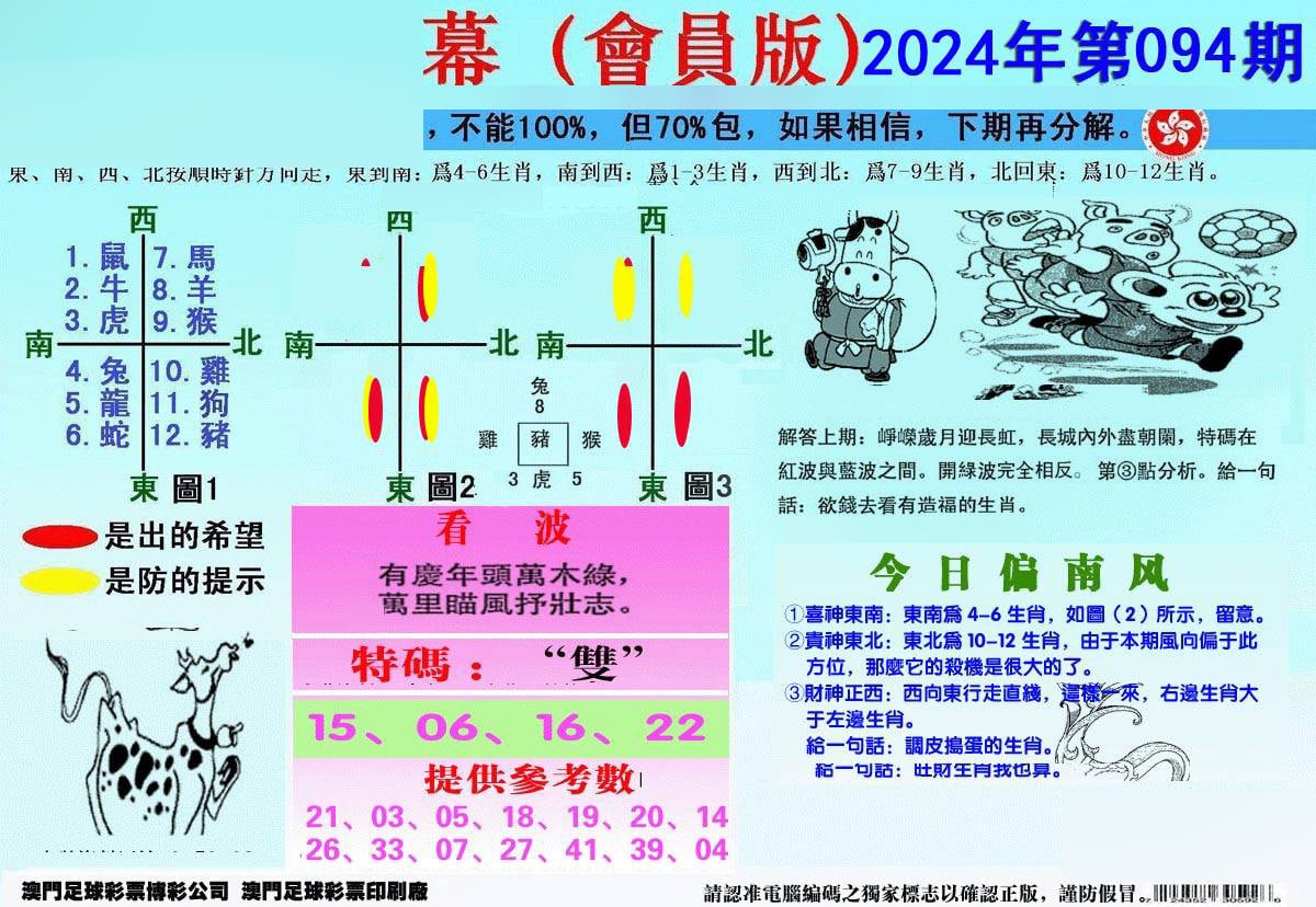 另版海狮特码内幕报-94