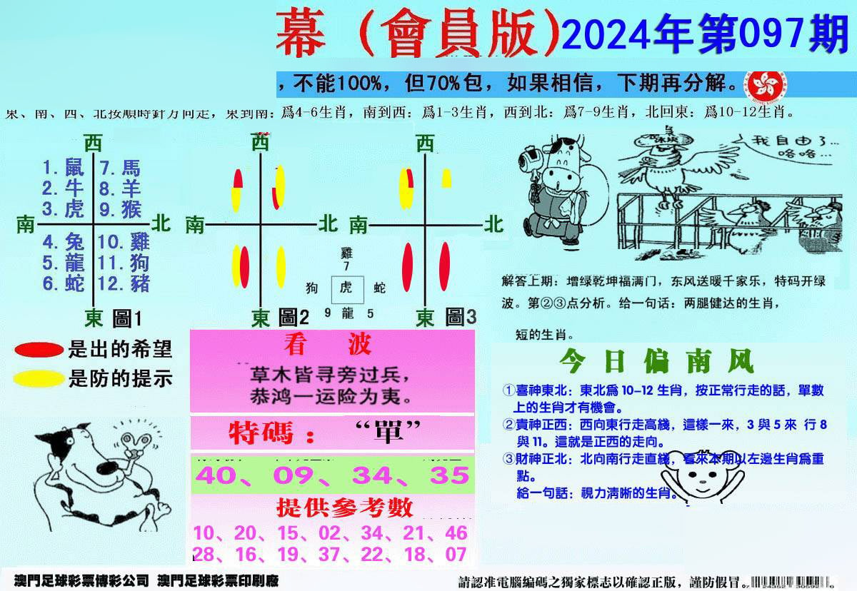 另版海狮特码内幕报-97